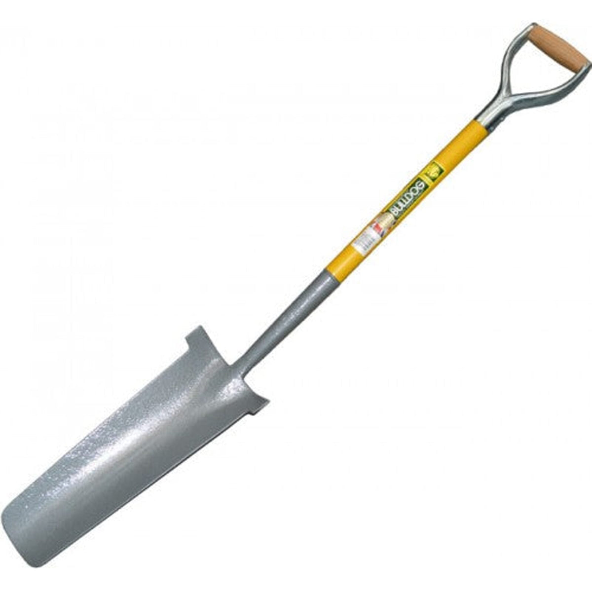 Bulldog Draining Spade - Fibreglass Shaft with Wing Treads