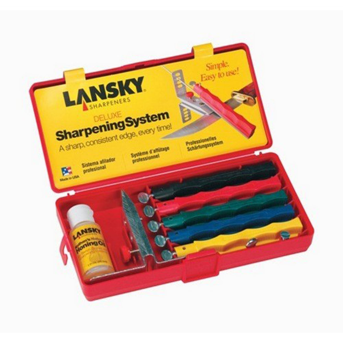 Lansky Sharpening System with Clamp Extra-Fine/Fine/Medium/Coarse/Extra-Coarse *** END OF LINE ***