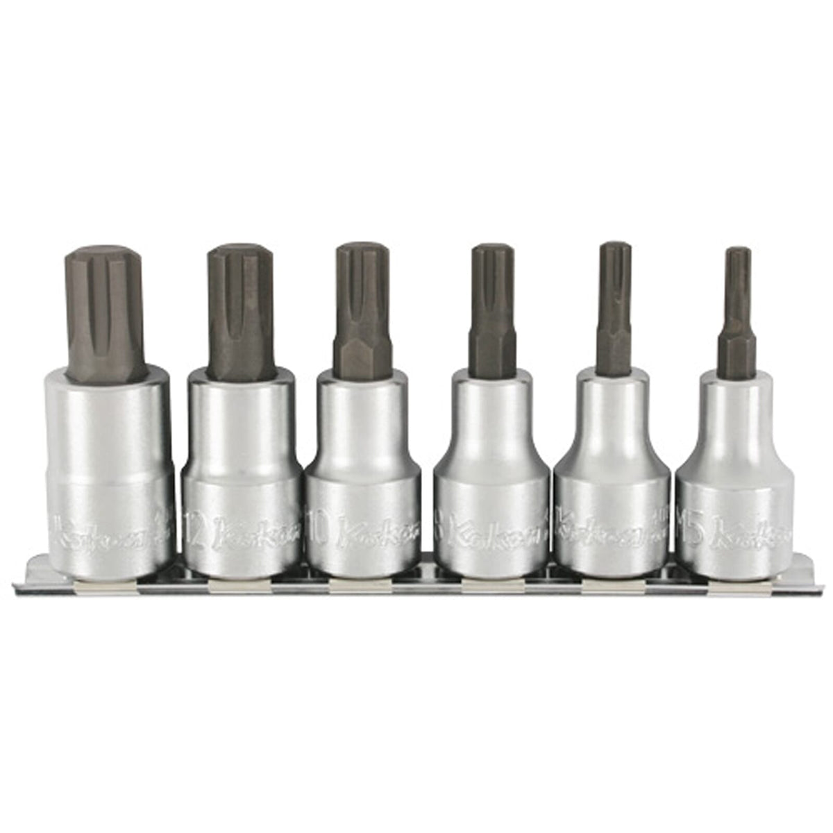 Koken RS4027/6 Ribe CV Bit Socket Set 1/2"Dr 6pc 5-14mm