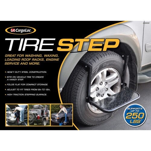 Cargoloc Vehicle Tyre Step - Foldup 250lb Capacity