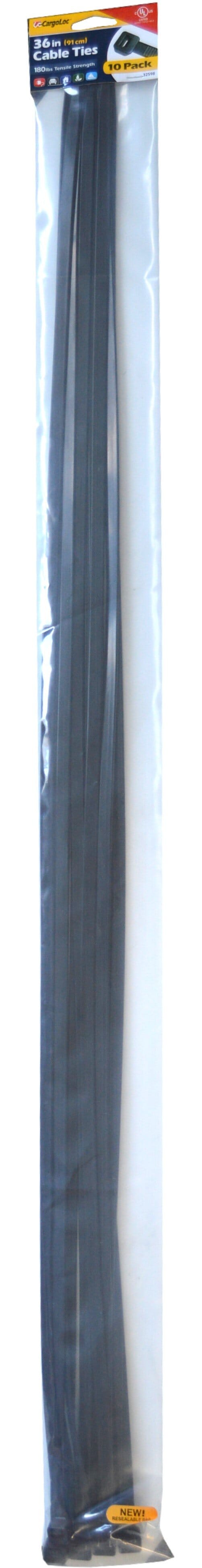 Cargoloc Cable Ties Black 10-pce 175lb Capacity