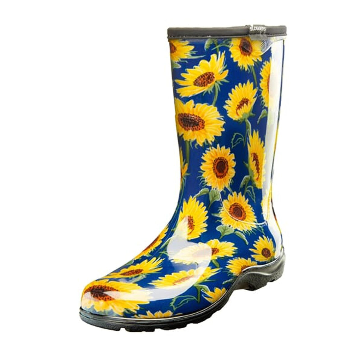 Sloggers Womens Rain Boots Sunflower Blue  Size 8