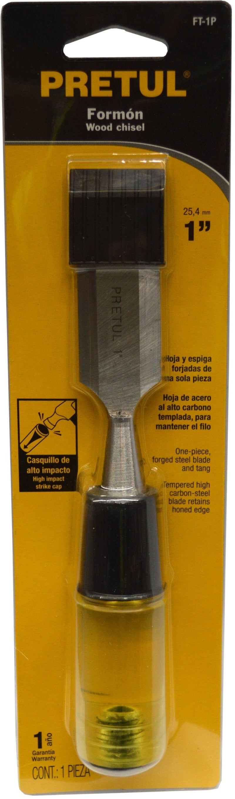 Pretul Butt Chisel - Carded 25mm