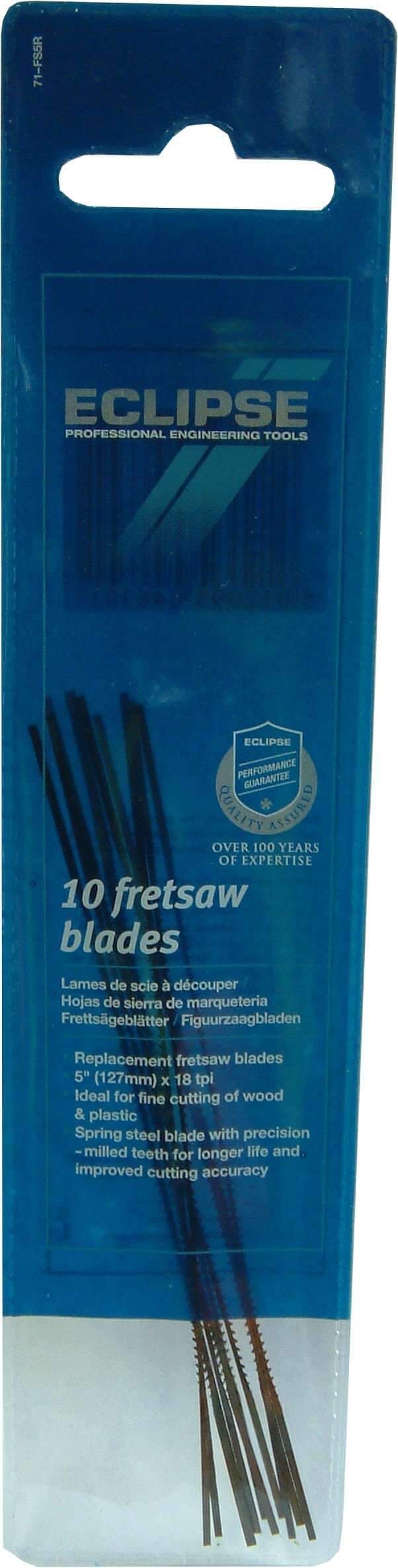 Eclipse Fretsaw Blades 10-pce