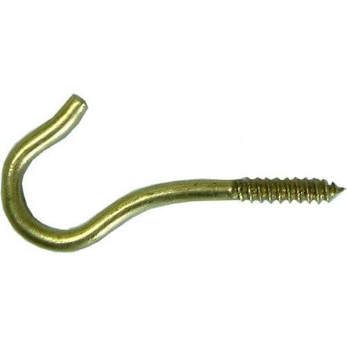 Hindley Screw Hook - Solid Brass