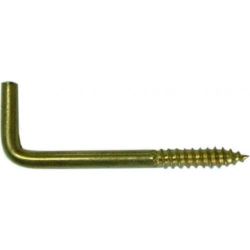 Hindley Screw Hook - Solid Brass Square