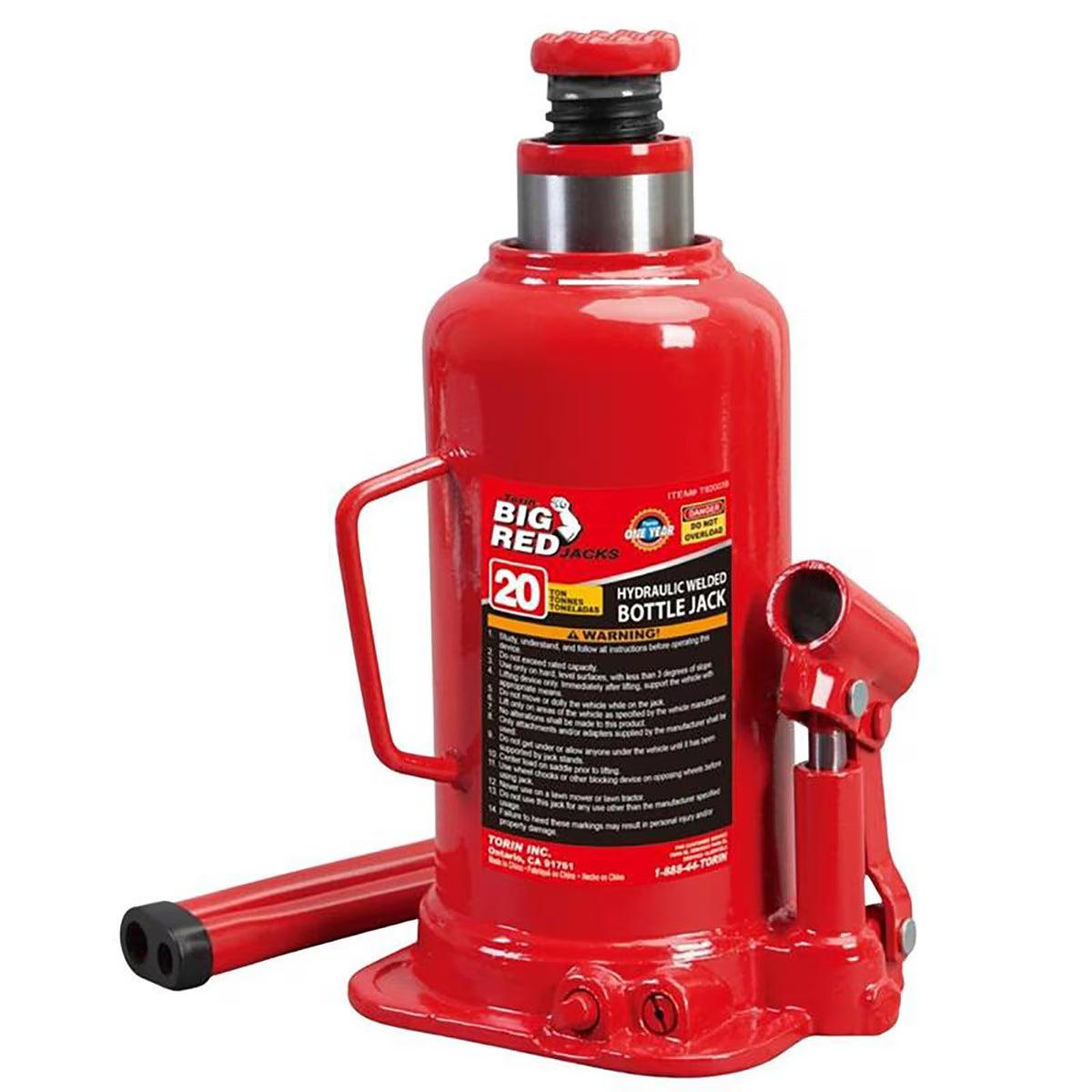 Torin - Big Red Welded Bottle Jack 20 Ton - END OF LINE (BRAND NEW)