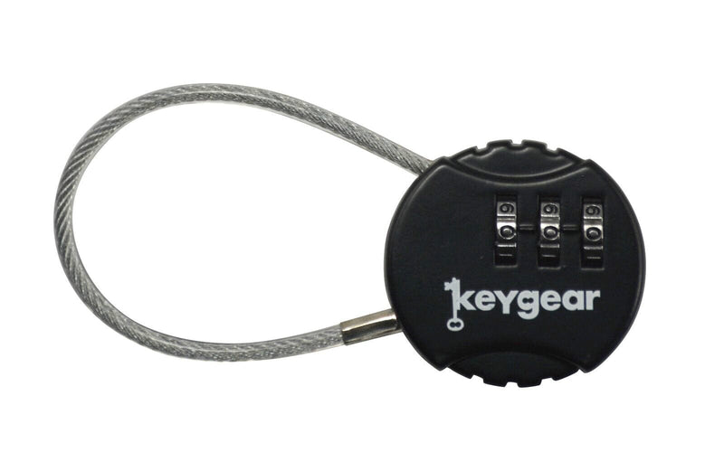 Key Gear Combo Lock - Black