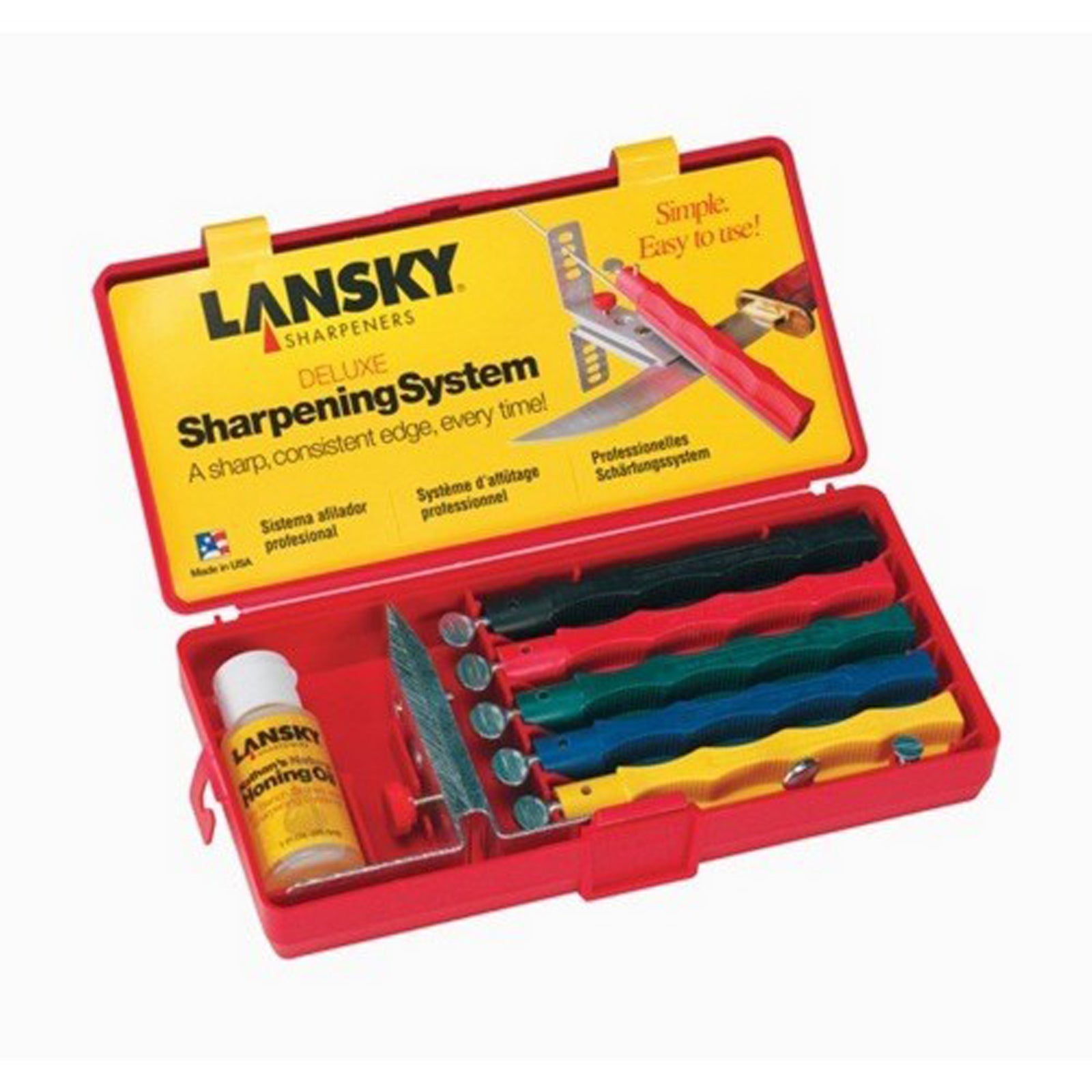 Lansky Sharpening System with Clamp Extra-Fine/Fine/Medium/Coarse/Extra-Coarse *** END OF LINE ***
