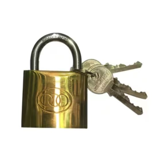 Tri-Circle Padlock Brass 20mm Boxed- Damaged Packaging