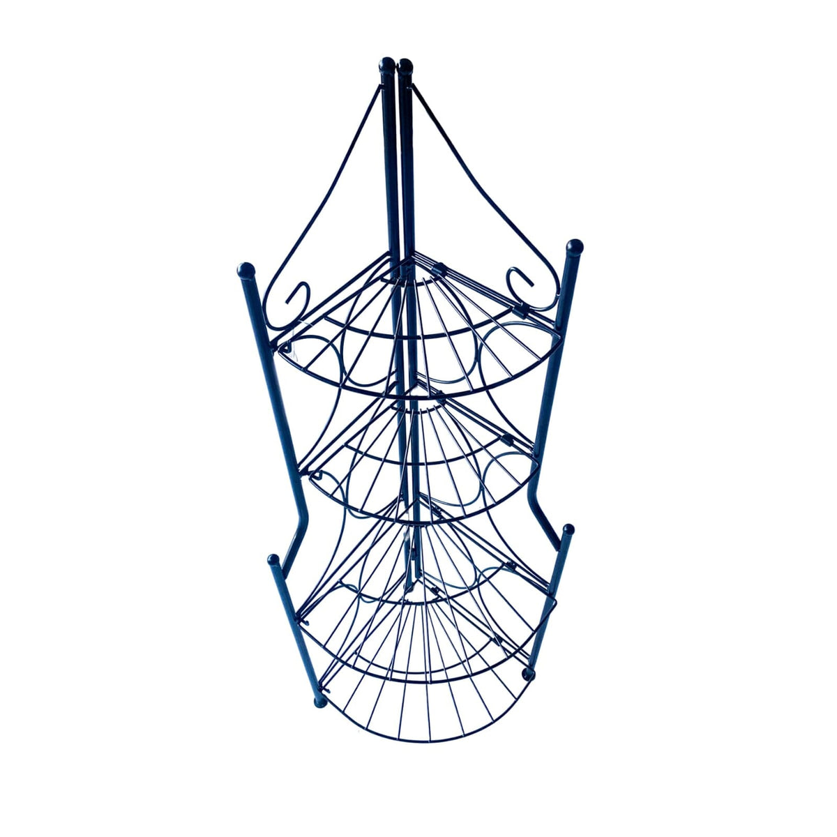 Omni Stand Plant Iron 4 Tier Black