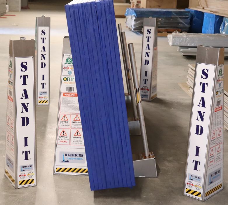 OMNI STANDIT - Vertical Panel Storage System for Construction 1 pair