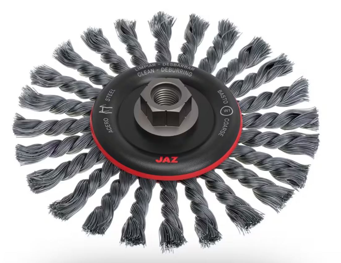 Jaz Wire Wheel Twist Knot - 175mm x 10mm x 0.5mm - Damaged Packaging